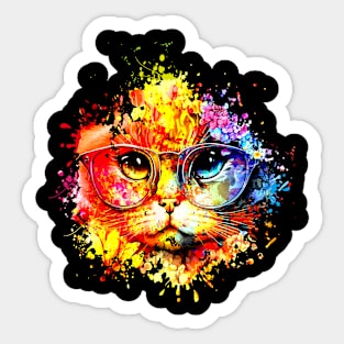 kitten watercolor Sticker